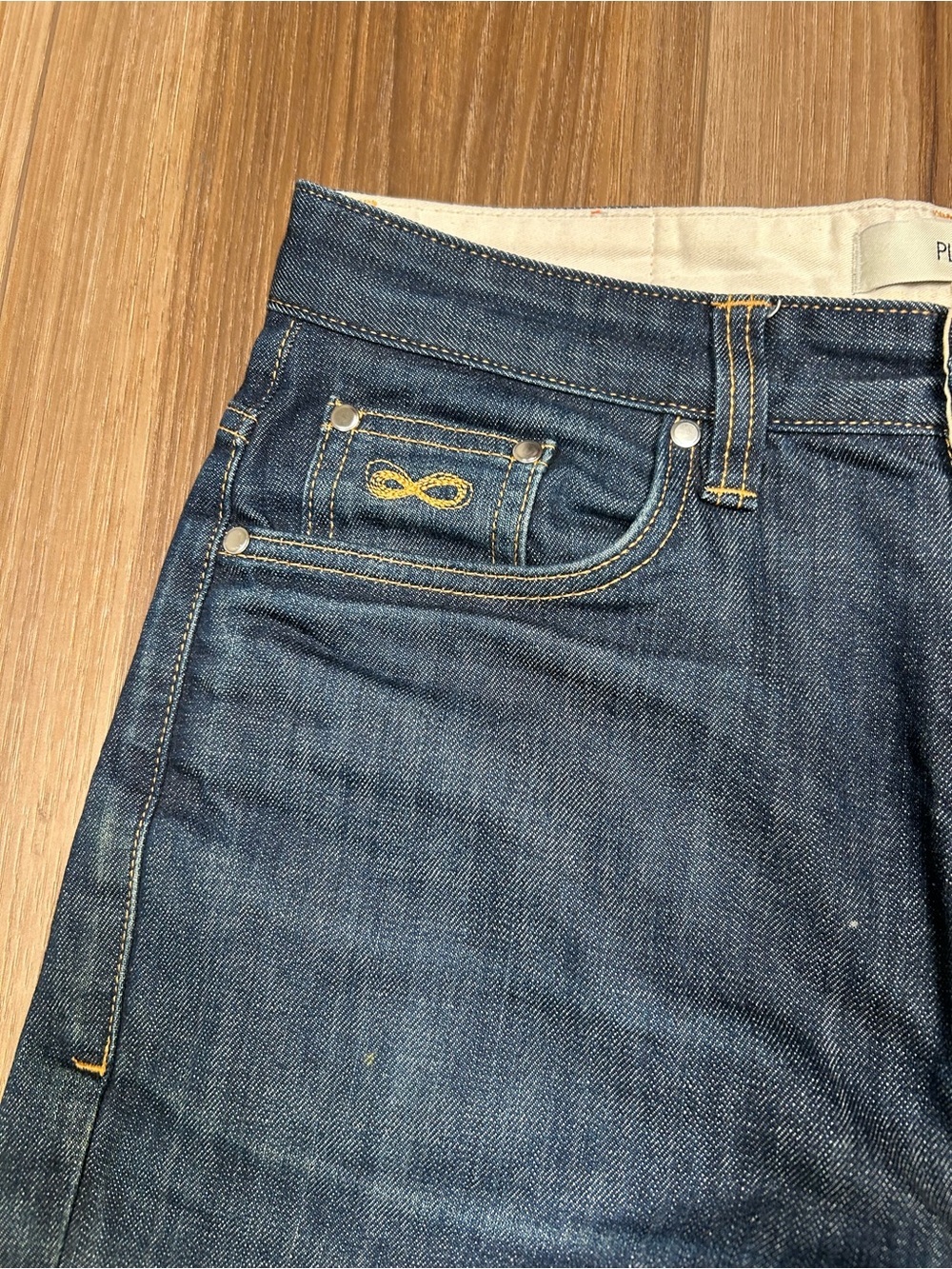 Plac men’s straight crop regular rise d 10 dark wash jeans size 31x28 - Picture 7 of 10
